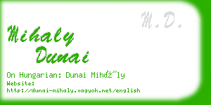 mihaly dunai business card